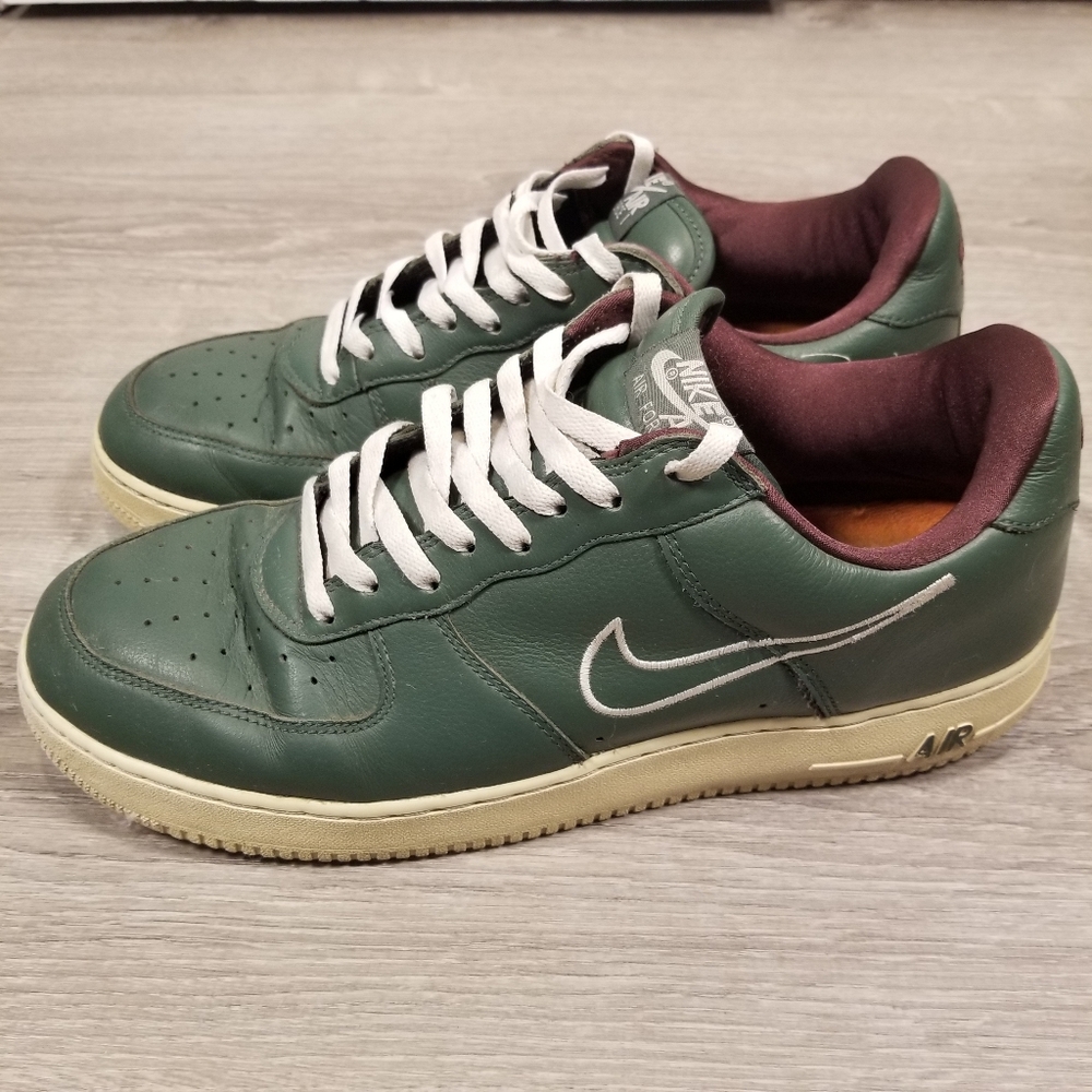 NIKE 2018 HONG KONG AIR FORCE 1 LOW RETRO 12 Mens 845053-300 Deep Forest Green